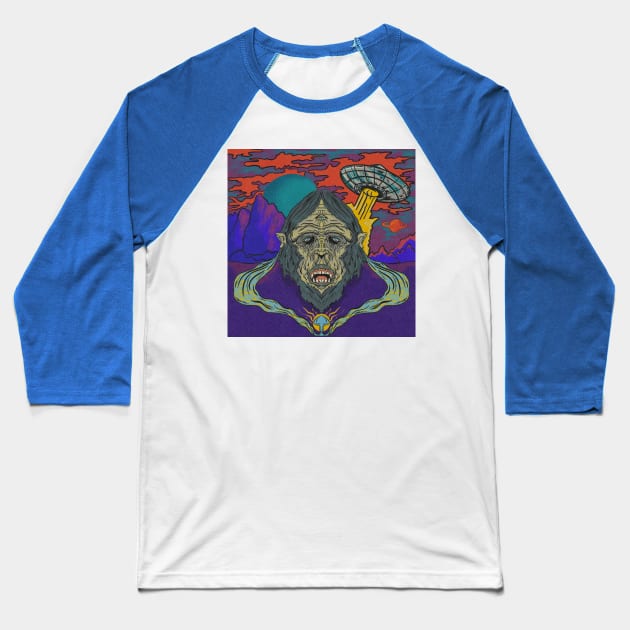 Stoned Ape Baseball T-Shirt by Cottage 13 Designs